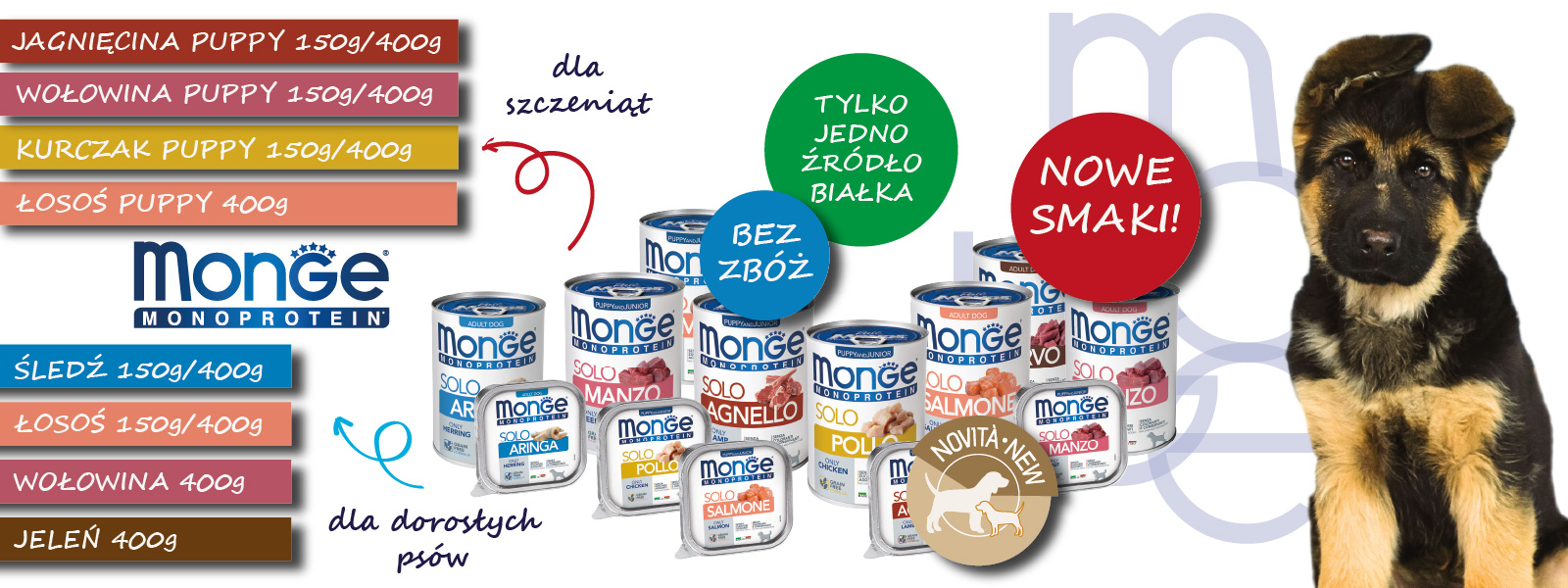 Monoprotein nowości